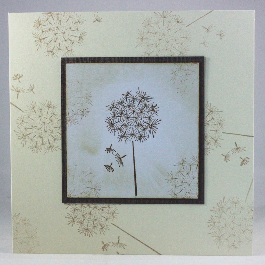 Handmade any occasion card - dandelion clock