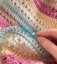 Pink Crochet Baby Blanket - Handmade - New Baby Girl - Nursery Keepsake - Image 6
