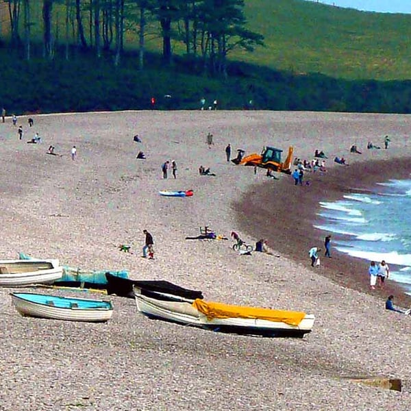 Budleigh Salterton Beach South Devon Photograph Print