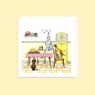 Dachshund Greeting Card: Hand Drawn Pencil Art for a Dog Lover's Birthday (230)