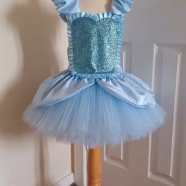 Stunning Blue Princess Tutu Dress  - Ages From 1-2 Years to 6-7 Years UK 