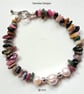 Designer Tourmaline & Large Cream Freshwater Culture Pearl Bracelet  - Image 6