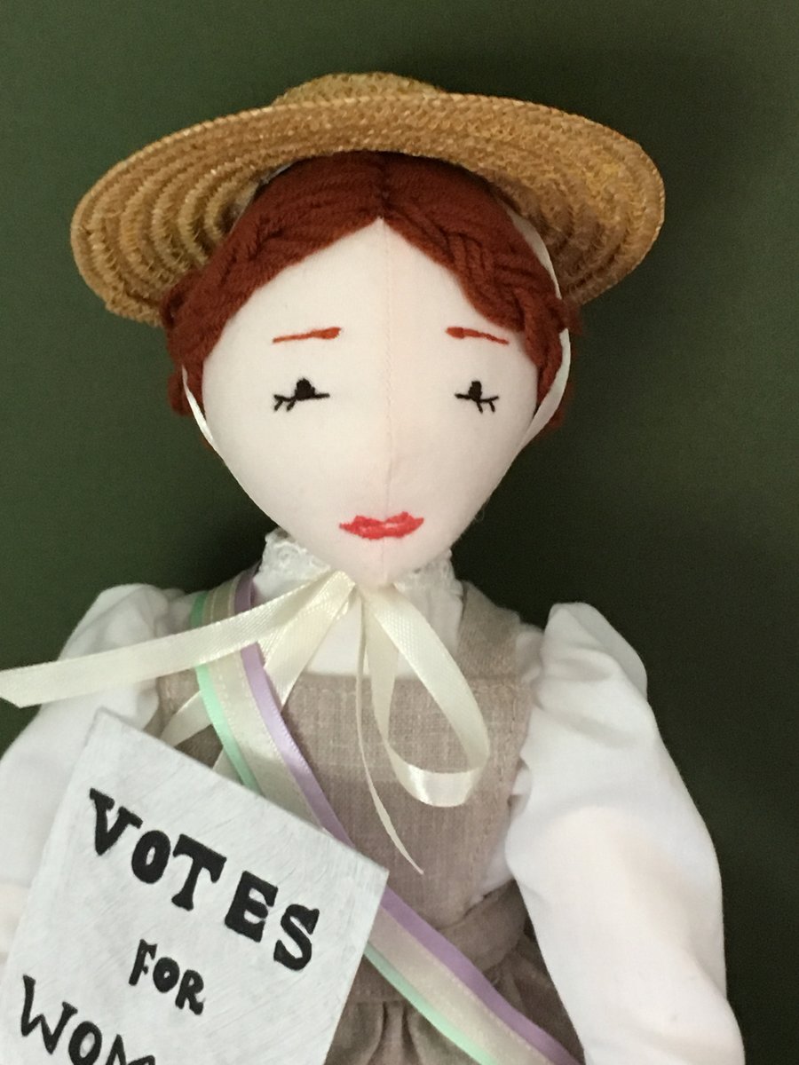 Cloth Art Doll 'Sally' Suffragette 