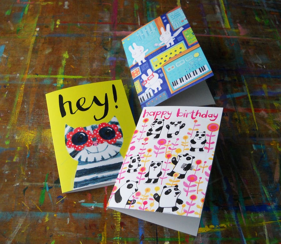 Lucky Dip Pack of Three Cards by Jo Brown