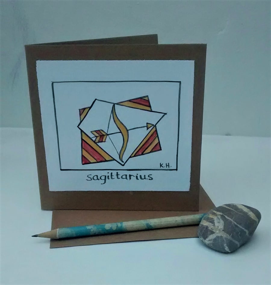 Sagittarius Birthday Card
