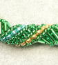 Russian Spiral Necklace in Green  - Image 2