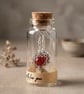 Red Carnelian Earrings in a Bottle,
