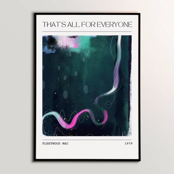 Music Poster Fleetwood Mac That's All Abstract Painting Song Art Print 