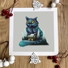Yule Cat Art Print