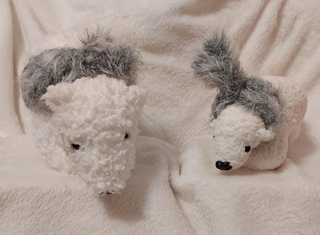 Hand knitted Supersoft Polar Bears