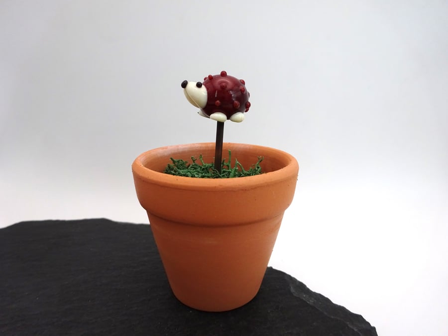 glass hedgehog gift