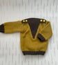Aran weight jumper with V shaped insert - Image 1