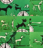 Retro dog fabric ‘smallest’ clock- terrier - Image 4
