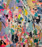"Rio Nights" Original Abstract Painting - Image 4