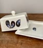 Mussel shell butter dish - coastal kitchen, bone china, seashells - Image 5