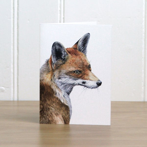 Greetings card - Red Fox - 4 x 5.75 inches (10.5 x 14.8cm)