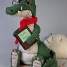 Needle Felted Vegan Crocodile- Woollen Decoration 