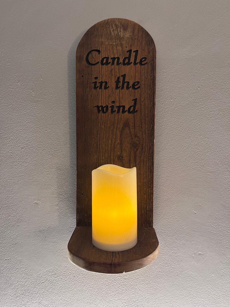 Wooden candle holder 