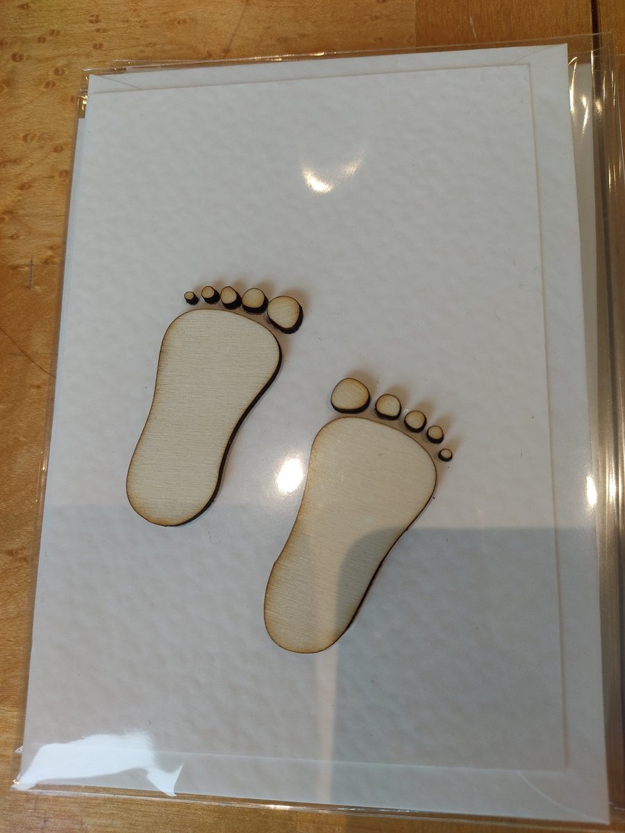 Baby feet card