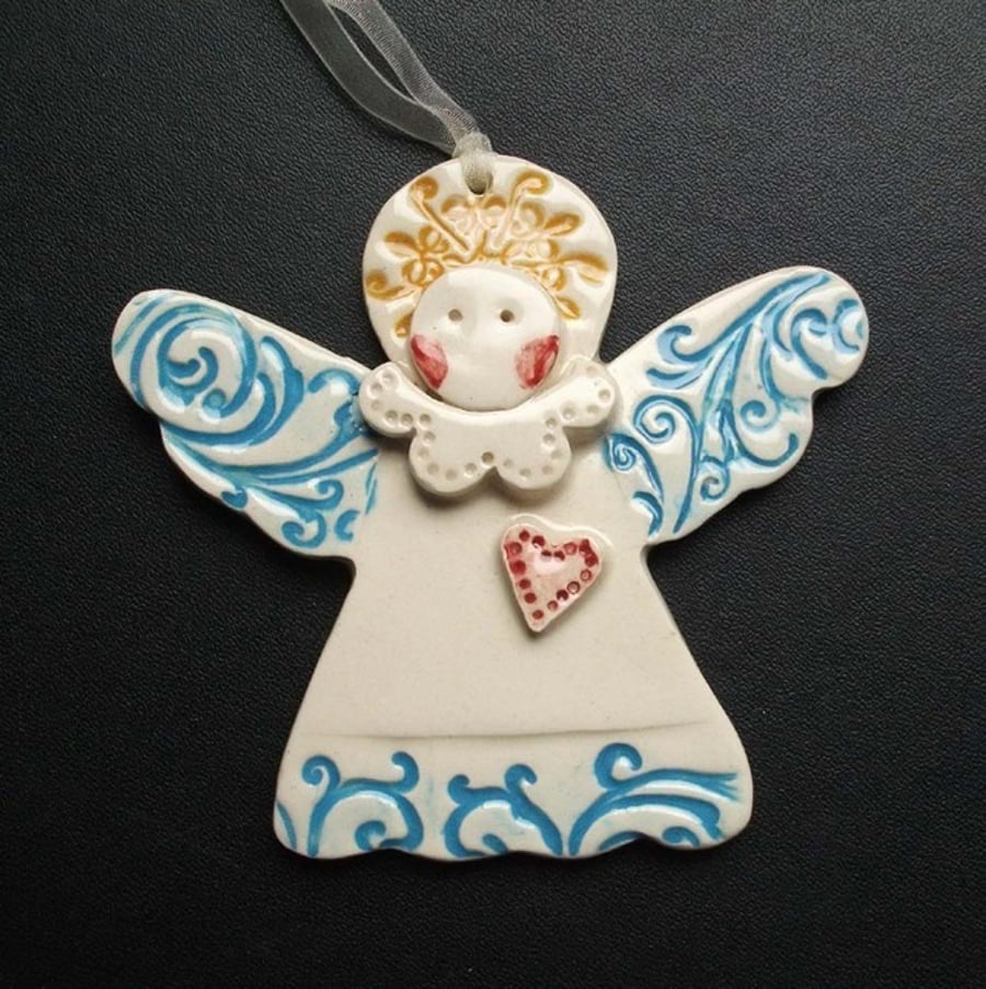 Ceramic Christmas angel