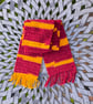 Handmade Crochet Gryffindor Scarf – Harry Potter Inspired – Burgundy and Gold - Image 3
