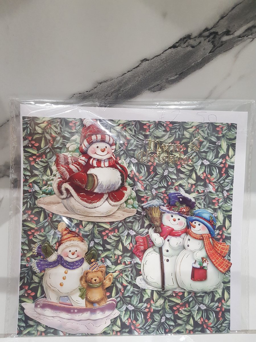 Snowmen Christmas card