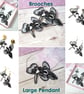 Magpie earrings, mismatched two for joy bird earrings on steel wires - Image 9