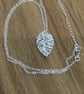 Fine Silver Leaf Pendant - Image 3