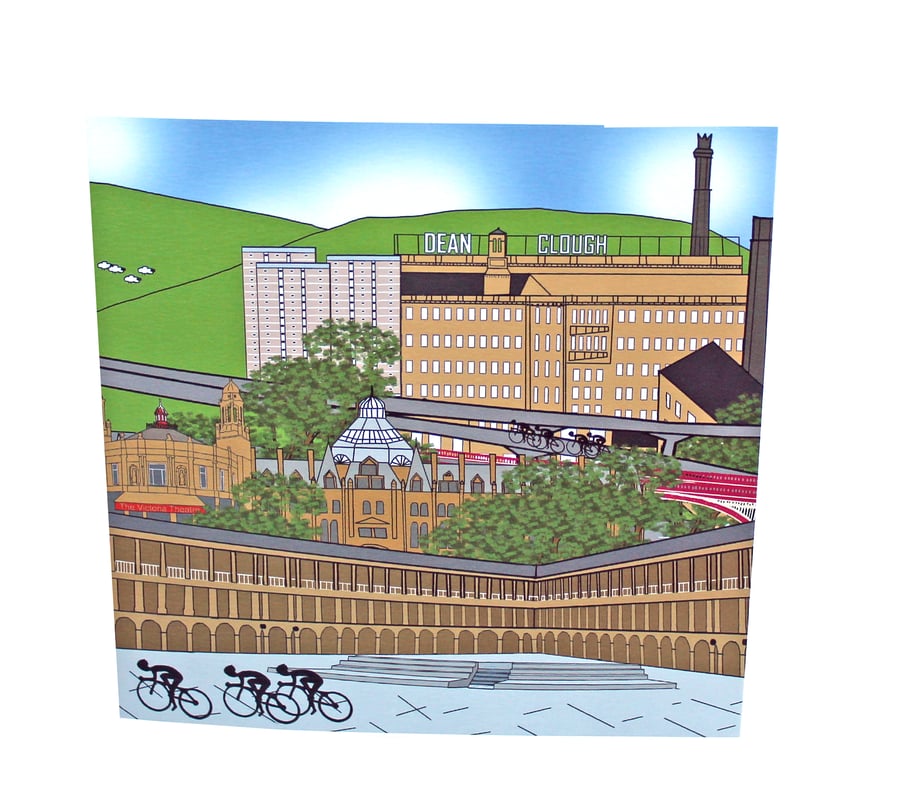 Halifax Tour de Yorkshire greeting card