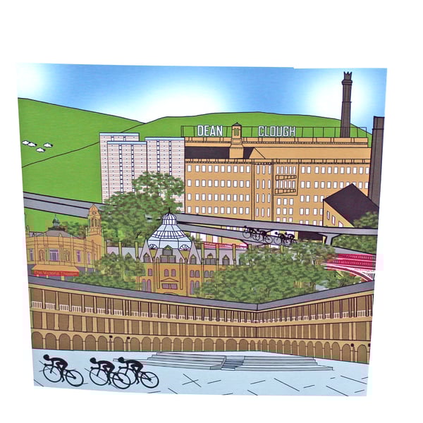 Halifax Tour de Yorkshire greeting card