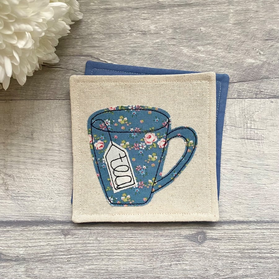 Mug coaster, tea lover gift
