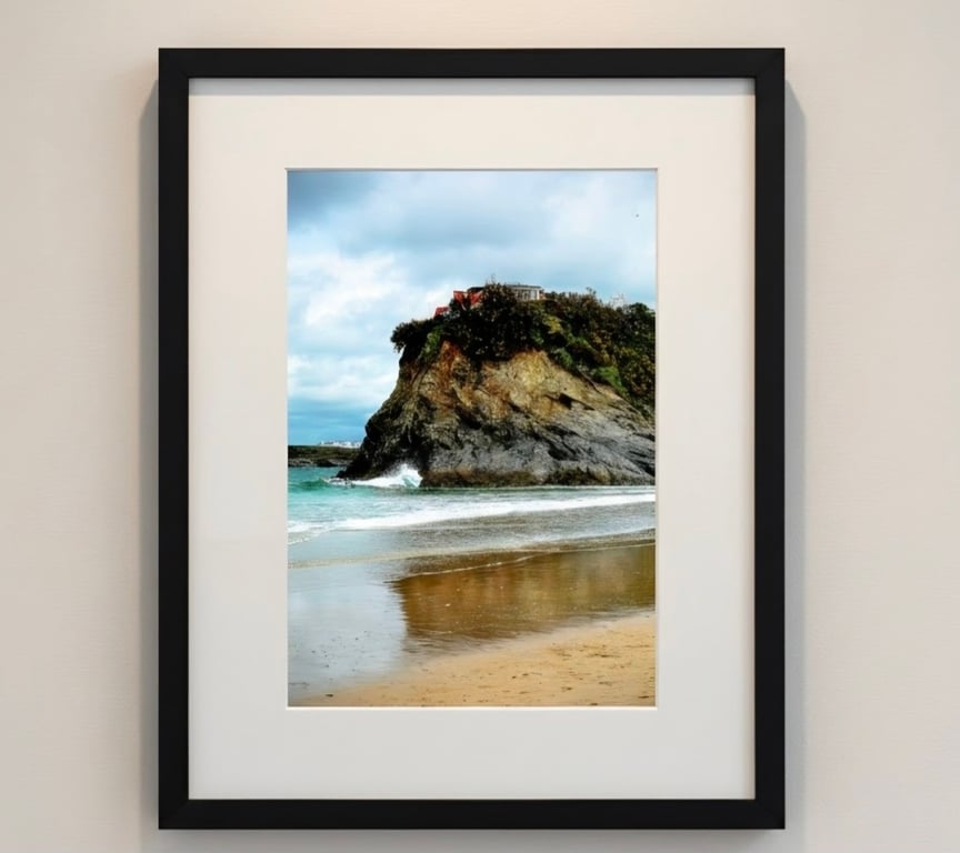 Towan Beach Newquay Print - Cornwall Coastal Wall Art - Surf Beach Photography