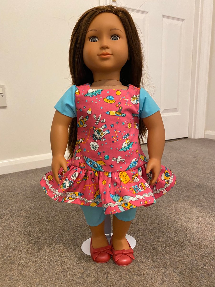 Dolls Clothes Tunic Dress and Trousers 