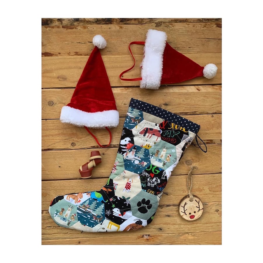 Christmas stocking - With doggies or for doggies 