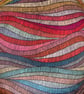 Handmade Italian Velvet Wavy Bohemian Fabric Lampshade - Image 3