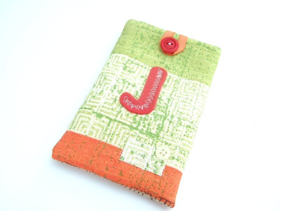 Phone Case or Glasses Case - Initial J 