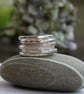 Silver stacking rings - hammered stacking rings  - Image 1