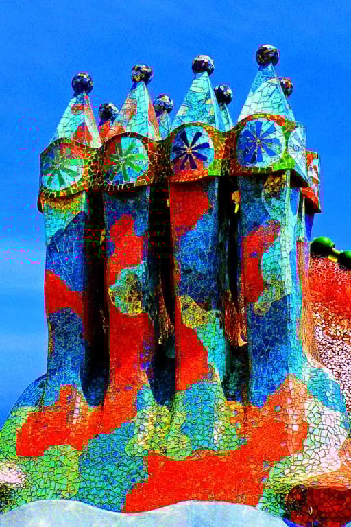 Casa Batllo Barcelona Spain 12"x18" Print