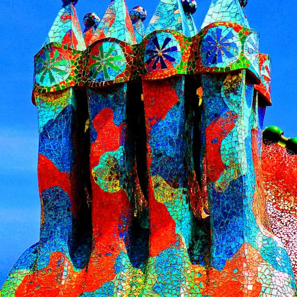 Casa Batllo Barcelona Spain 12"x18" Print