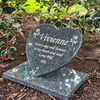 Memorial Gravestone Grave Marker Heart grave plaque cemetery stone Gravestone 