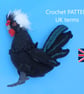 Polish Crested Cockerel in UK terms.Crochet DIGITAL PATTERN  - Image 1