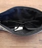 Elephant Aztec Style Reading Glasses Case Black And White. Zipped Fabric Pouch - Image 3