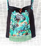 Colourful Fun Shoulder or Cross Body Bag, Panther in Jungle Fabric 