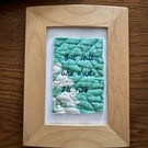 'But Still, Like Dust I'll Rise' Hand embroidered Quilt Art