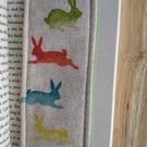 Bookmark with rabbits