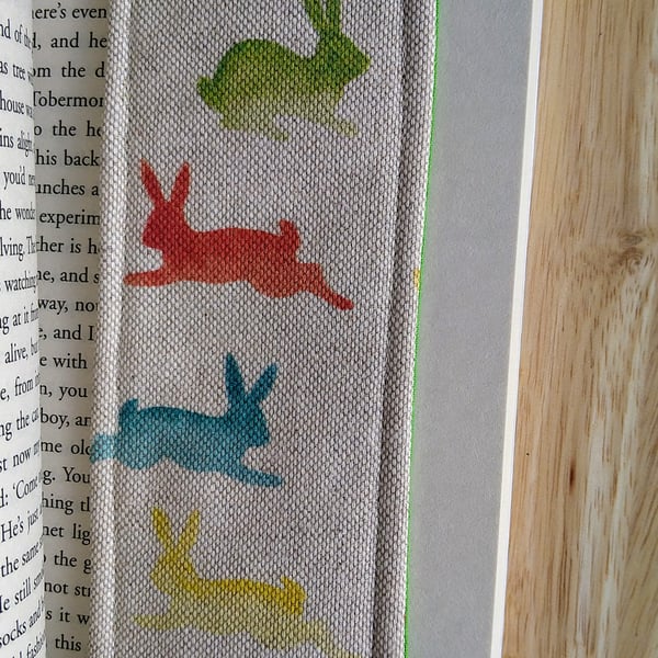 Bookmark with rabbits