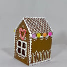 Gingerbread Ornaments Style Hand Painted Box House Christmas Decor Handmade