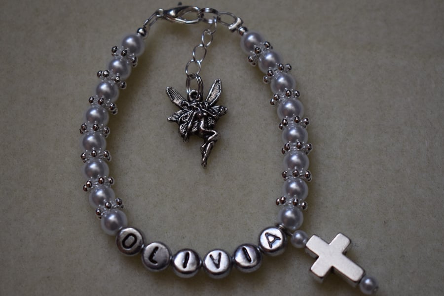 1st Holy Communion Personalised Bracelet in Gift Box