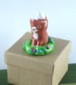 Sale! Little Fox with Flowers - Image 3