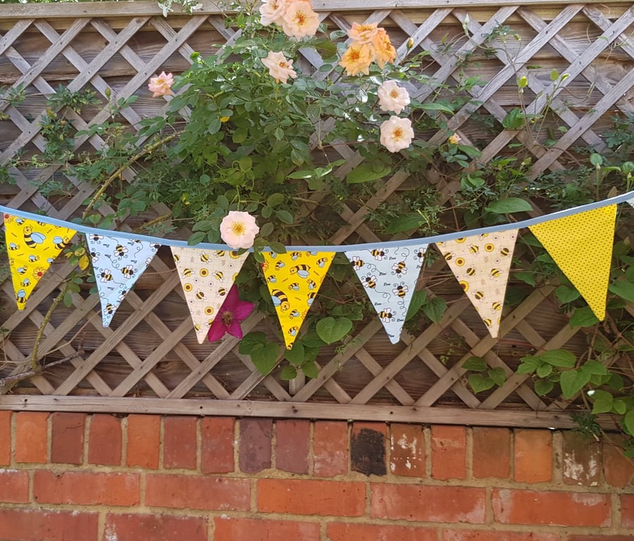 Bunting: busy bees